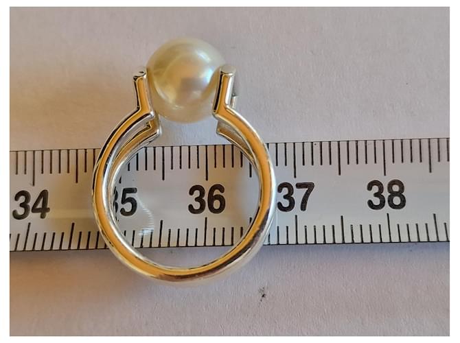 Tiffany & Co Hardware da città in argento e perla d'acqua dolce Bianco sporco - vista 6