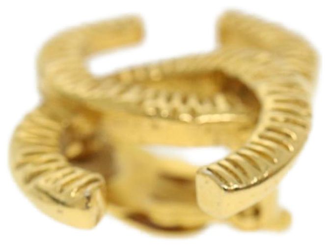 CHANEL COCO Marchio Orecchino metallo Oro CC Auth fm1999 D'oro - vista 12