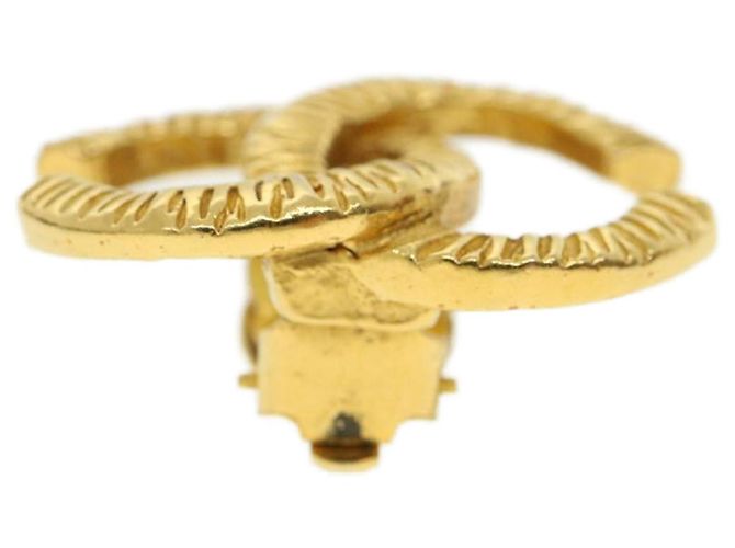 CHANEL COCO Marchio Orecchino metallo Oro CC Auth fm1999 D'oro - vista 13