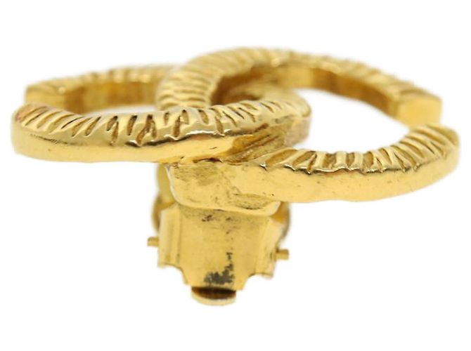 CHANEL COCO Marchio Orecchino metallo Oro CC Auth fm1999 D'oro - vista 5