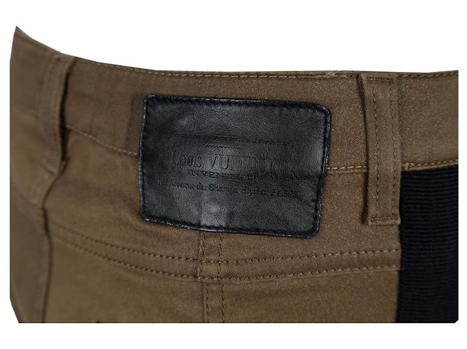 Vaqueros Louis Vuitton con raya negra Beige - vista 4
