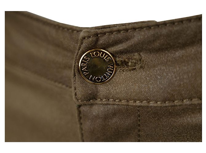 Vaqueros Louis Vuitton con raya negra Beige - vista 6