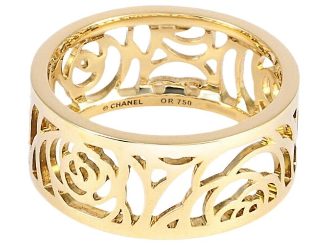 Chanel Camellia Yellow Yellow gold ref.785340 - Joli Closet
