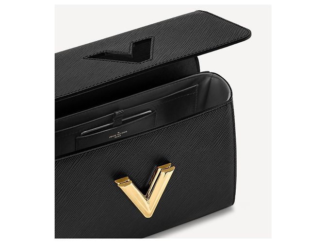 Bolso Louis Vuitton Twist MM de piel Epi negro - vista 2