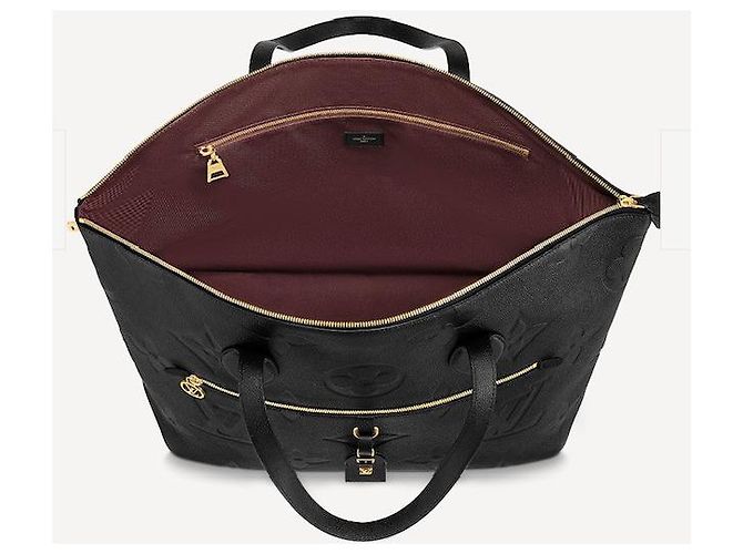 Louis Vuitton Borsa da viaggio LV monogram empreinte nera Nero - vista 5