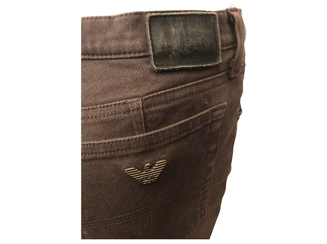 Jeans marroni Armani Jeans Marrone scuro - vista 2