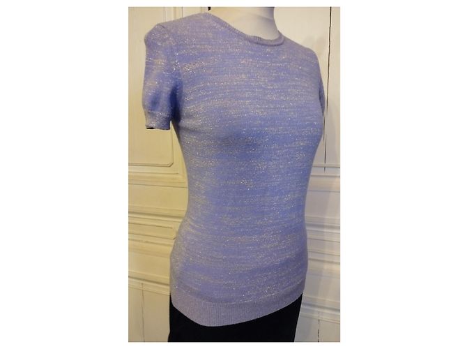 DOLCE & GABBANA PULLOVER TRENDY LUREX LILA GOLD S 36/38 - Ansicht 2