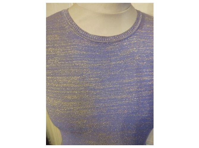 DOLCE & GABBANA PULLOVER TRENDY LUREX LILA GOLD S 36/38 - Ansicht 8