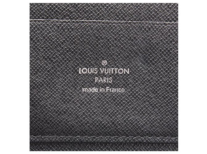 Louis Vuitton Portafoglio continentale in pelle Taiga Nero - vista 5