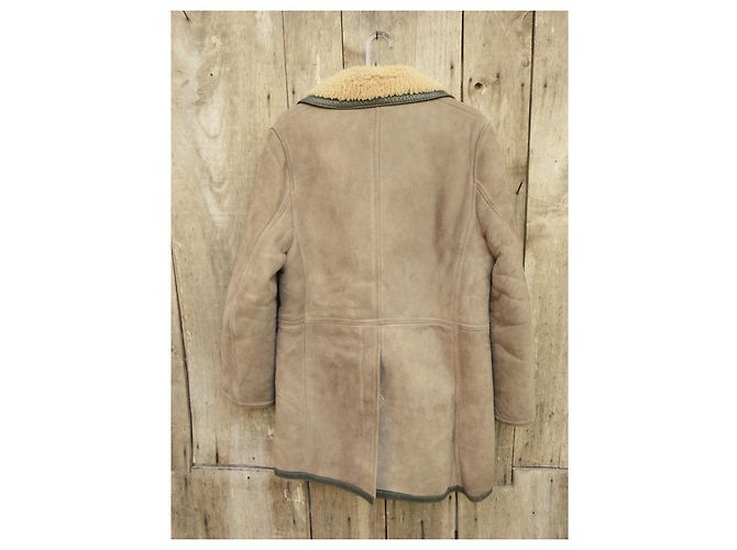 Autre Marque Größe S Shearling Peacoat Beige - Ansicht 4