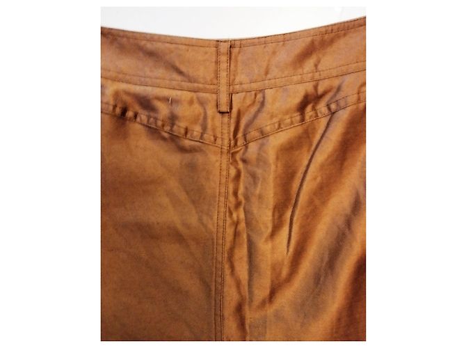 FALDA GUCCI FALDA SARGA BRONCE 12 BORDEES T 40 Cobre - vista 11
