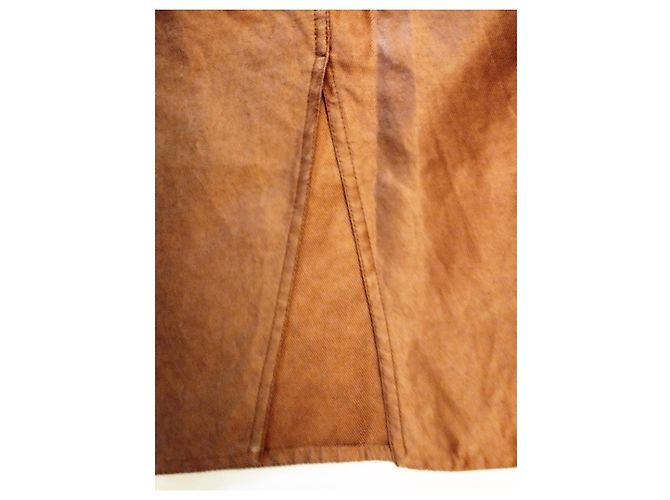 FALDA GUCCI FALDA SARGA BRONCE 12 BORDEES T 40 Cobre - vista 12