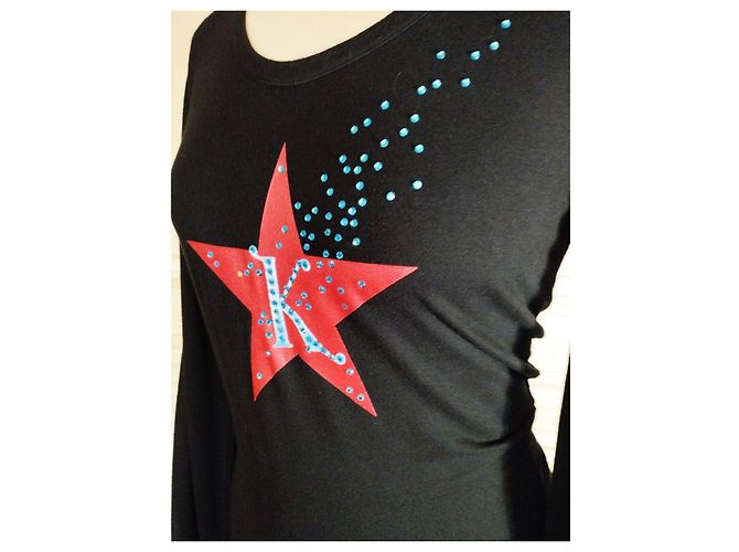 KENZO ABENDKLEID SHOOTING STAR DRESS TM 38/40 Schwarz - Ansicht 5