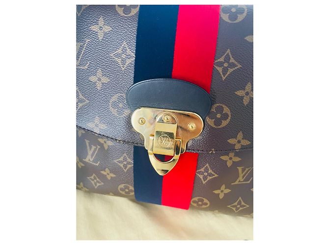 Borsa Louis Vuitton Georges MM Monogram Marrone - vista 2