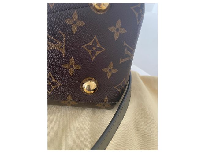 Borsa Louis Vuitton Georges MM Monogram Marrone - vista 7