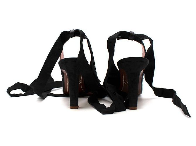 Zimmermann Ballerine noire à bout biseauté 85 - vue 7