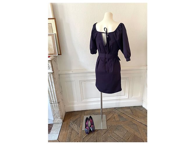 Abito sublime "blu viola" taglia Chloé 38 poliestere viola e seta Porpora - vista 2