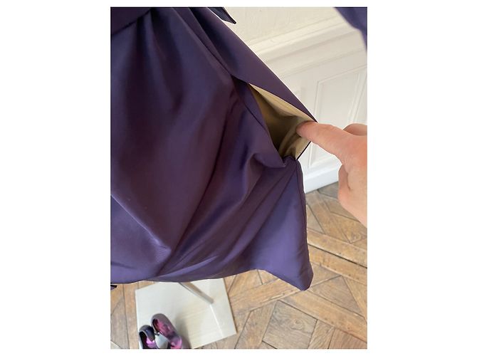 Abito sublime "blu viola" taglia Chloé 38 poliestere viola e seta Porpora - vista 3