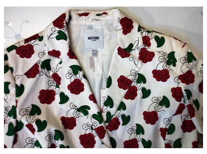 MOSCHINO JACKET LIPS EAT ME 3 BUTTONS MULTISIGLES RASPBERRY HEARTS T 42 Multiple colors - view 4