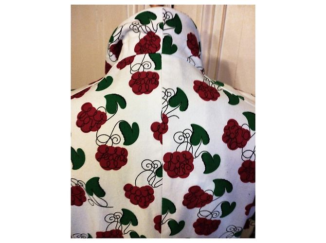 MOSCHINO JACKET LIPS EAT ME 3 BUTTONS MULTISIGLES RASPBERRY HEARTS T 42 Multiple colors - view 5