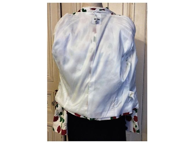 MOSCHINO JACKET LIPS EAT ME 3 BUTTONS MULTISIGLES RASPBERRY HEARTS T 42 Multiple colors - view 9