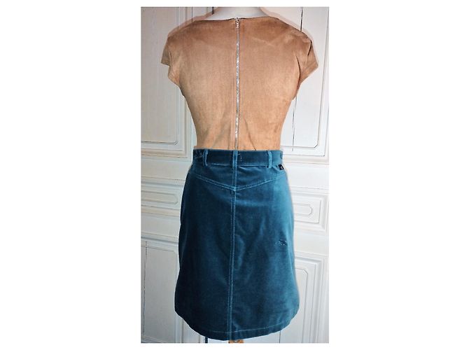CALVIN KLEIN ROCK ROCK TRENDY PANNE VELVET SMARAGD M 28 ODER T 34 Grün - Ansicht 3