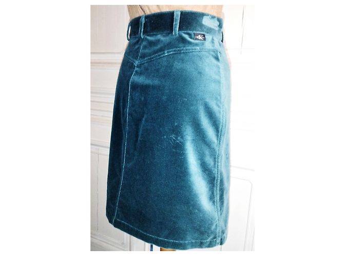 CALVIN KLEIN ROCK ROCK TRENDY PANNE VELVET SMARAGD M 28 ODER T 34 Grün - Ansicht 4