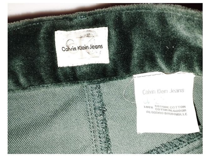 CALVIN KLEIN ROCK ROCK TRENDY PANNE VELVET SMARAGD M 28 ODER T 34 Grün - Ansicht 5