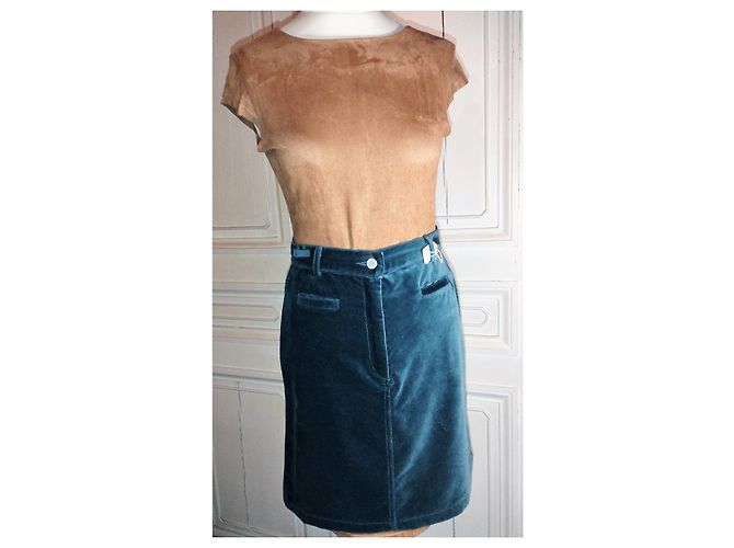CALVIN KLEIN ROCK ROCK TRENDY PANNE VELVET SMARAGD M 28 ODER T 34 Grün - Ansicht 7