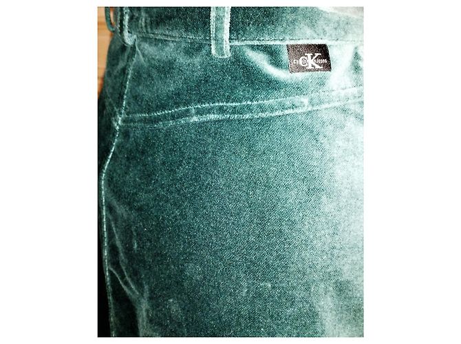 CALVIN KLEIN ROCK ROCK TRENDY PANNE VELVET SMARAGD M 28 ODER T 34 Grün - Ansicht 9