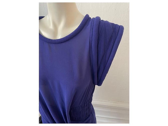 Splendido vestito ispirato 80è "Gaige" Iro 36 blu/viola Porpora - vista 2