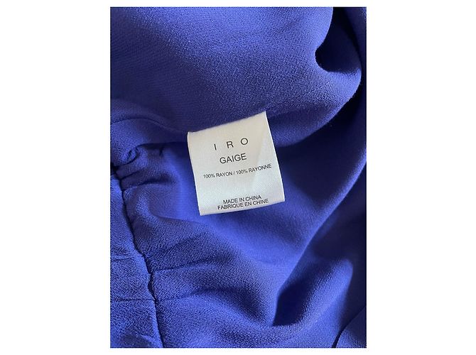 Splendido vestito ispirato 80è "Gaige" Iro 36 blu/viola Porpora - vista 3