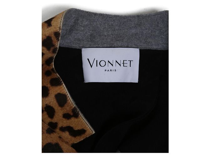 Vionnet Leopard Kalbslederjacke Mehrfarben - Ansicht 4