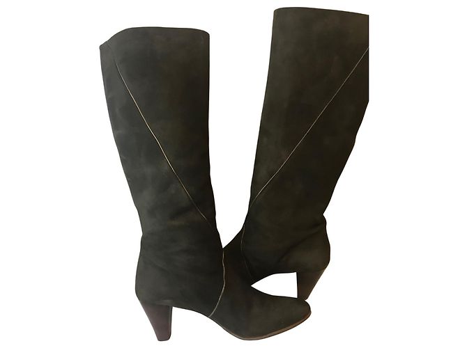 Maje Wildlederstiefel - Ansicht 9