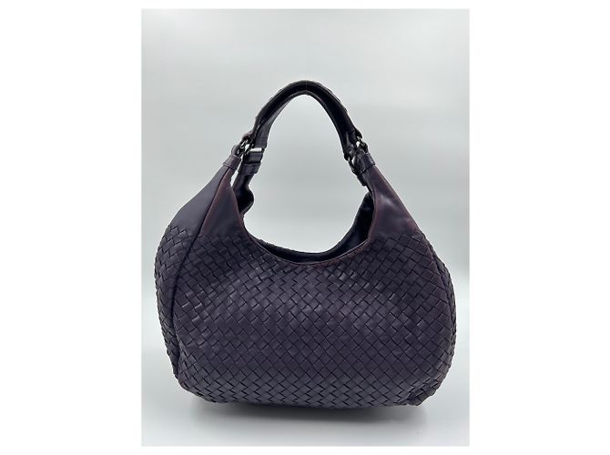 Bottega Veneta Borsa Hobo Media Viola Intrecciato - vista 4