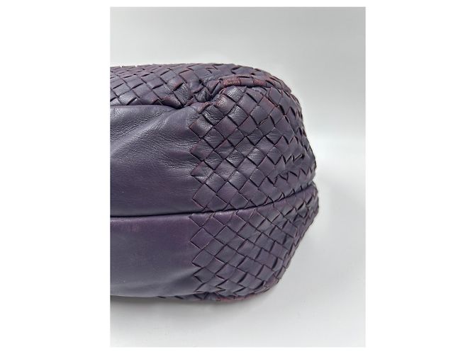 Bottega Veneta Borsa Hobo Media Viola Intrecciato - vista 7