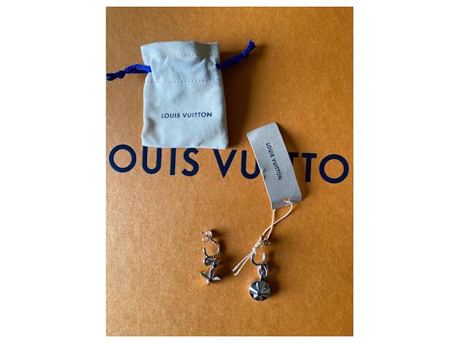 Montsouris Louis Vuitton I miei orecchini floreali Argento - vista 3