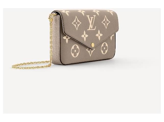 Louis Vuitton LV Felicie Pochette empreinte nuovo Grigio - vista 3