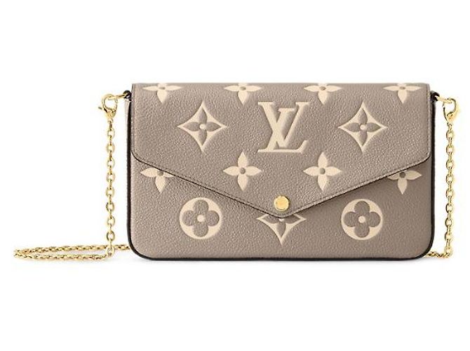 Louis Vuitton LV Felicie Pochette empreinte nuovo Grigio - vista 4