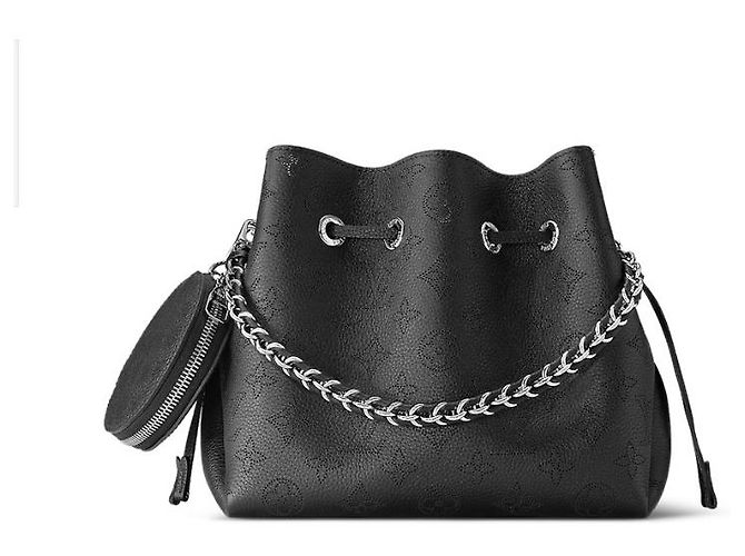 Louis Vuitton Pelle LV Bella Mahina Nero - vista 4