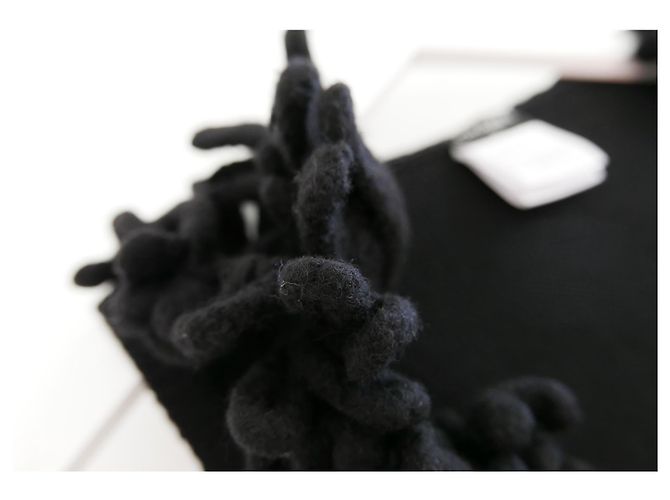 CHANEL Herbst 2007 Verzierter ärmelloser Pullover Schwarz - Ansicht 5