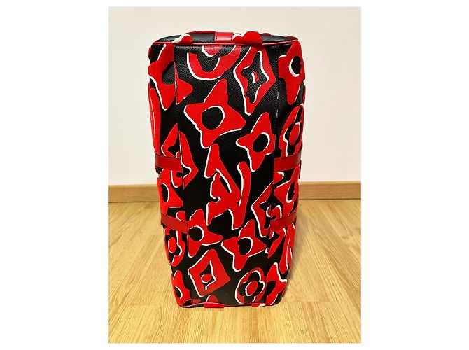 Abbesses Louis Vuitton Keepall 45 Urs fischer Nero Rosso - vista 10