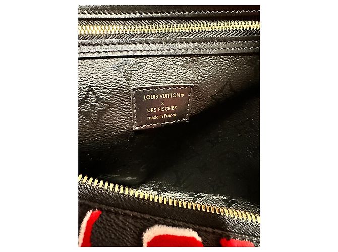 Abbesses Louis Vuitton Keepall 45 Urs fischer Nero Rosso - vista 13