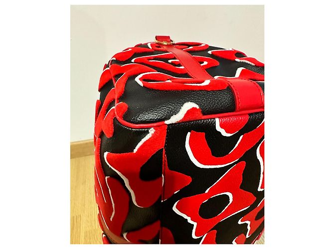 Abbesses Louis Vuitton Keepall 45 Urs fischer Nero Rosso - vista 9