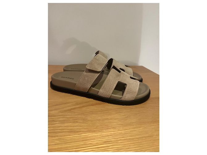 Mules Chypre Hermès Beige - vue 2