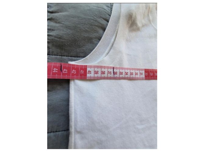 Chanel Kleid weiß grau mit CC Logo Größe 40 - Ansicht 5