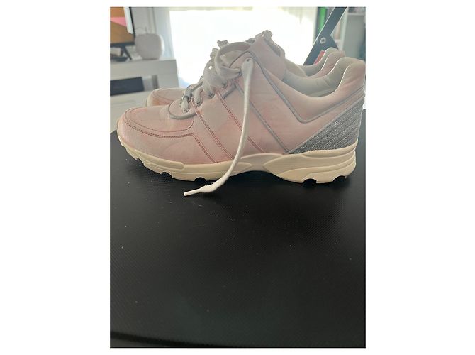 Chanel Sneaker Rosa Stoff Pink - Ansicht 2