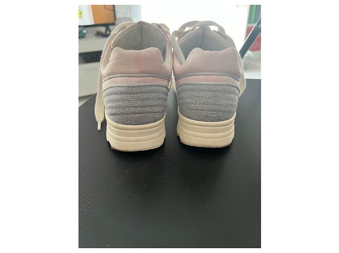 Chanel Sneaker Rosa Stoff Pink - Ansicht 3
