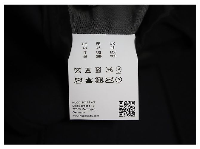 Hugo Boss Boss Single-Breasted Coat in Black Polyamide - view 5