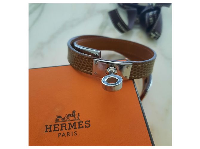 Kelly Double Tour Bracciale Hermès - Modello Kelly doppio giro - Lucertola Beige - vista 5